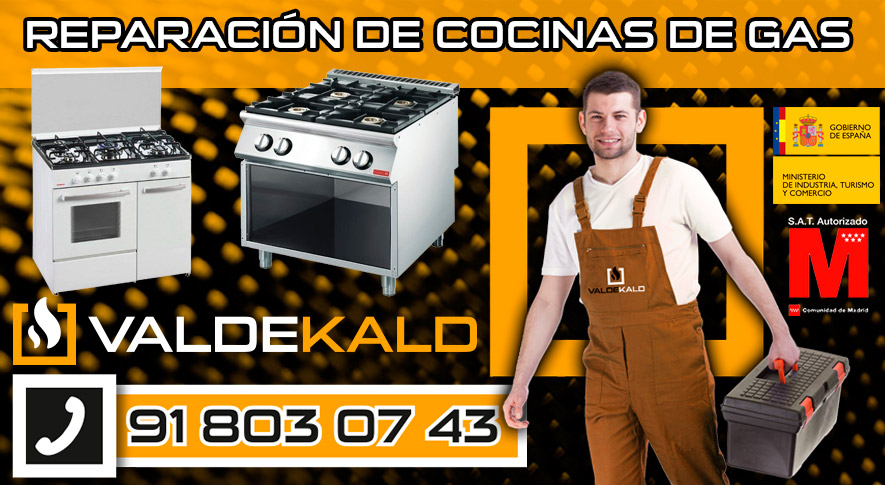 reparación de cocinas de gas en Valdemoro