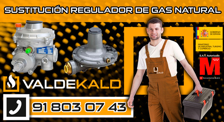 SUSTITUCIÓN REGULADOR DE GAS NATURAL en Valdemoro